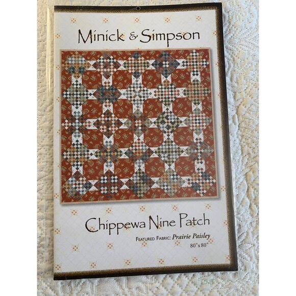Minick & Simpson Chippewa Nine Patch Quilt Pattern - New - Picture 1 of 9